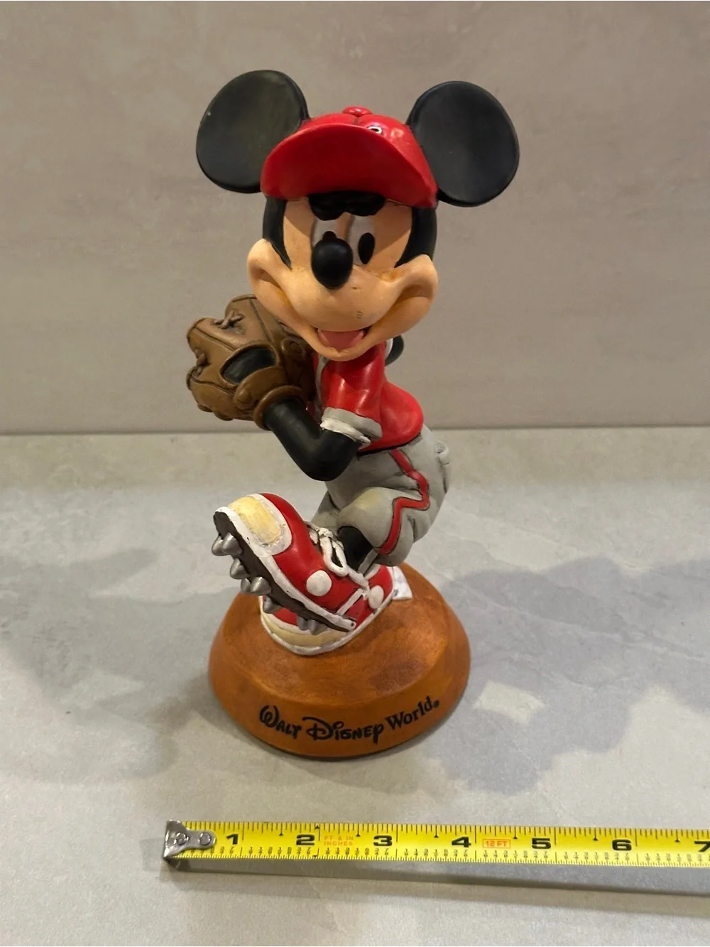 Walt Disney World Mickey Mouse Baseball Pitcher Bobblehead